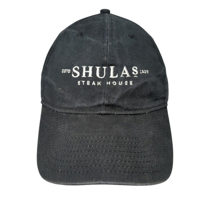 Shulas Steak House Strapback Hat Black One Size Adjustable Embroidered Hit Wear