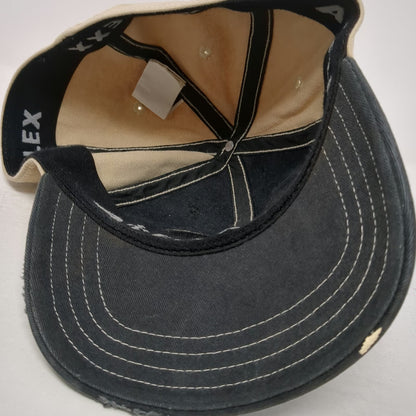 The North Face Baseball Cap Black Beige M Embroidered Paint Splatter Logo Hat