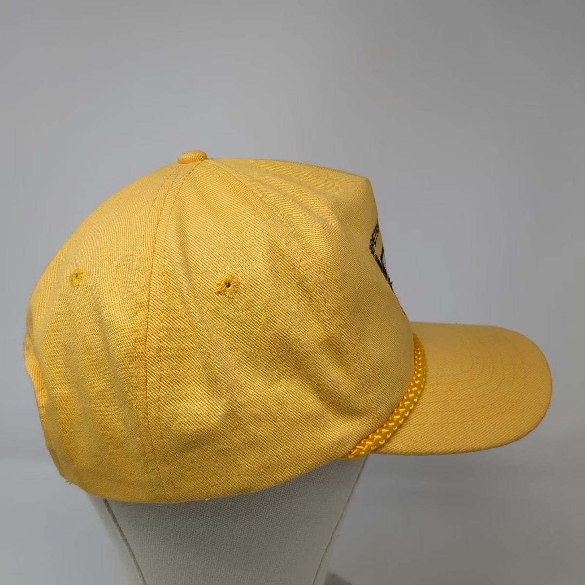 KC 5 Panel Yellow One Size Petroleum Helicopters Aviation Rope Brim Snapback Hat