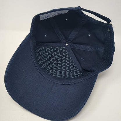 Embraer Slideback Hat Blue One Size Adjustable Embroidered Logo 6 Panel