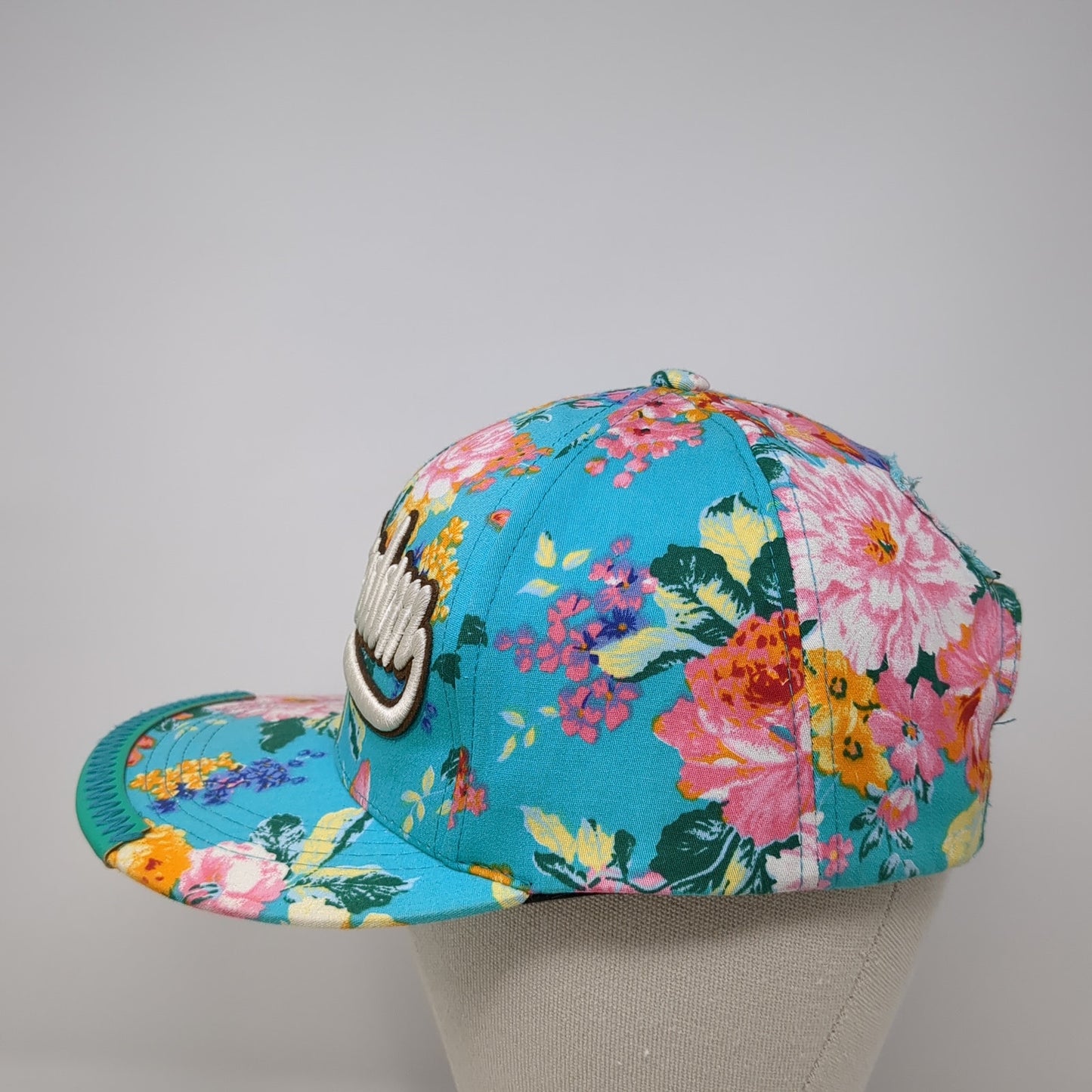 Amsterdam Snapback Hat Multicolor One Size Floral Print Robin Ruth