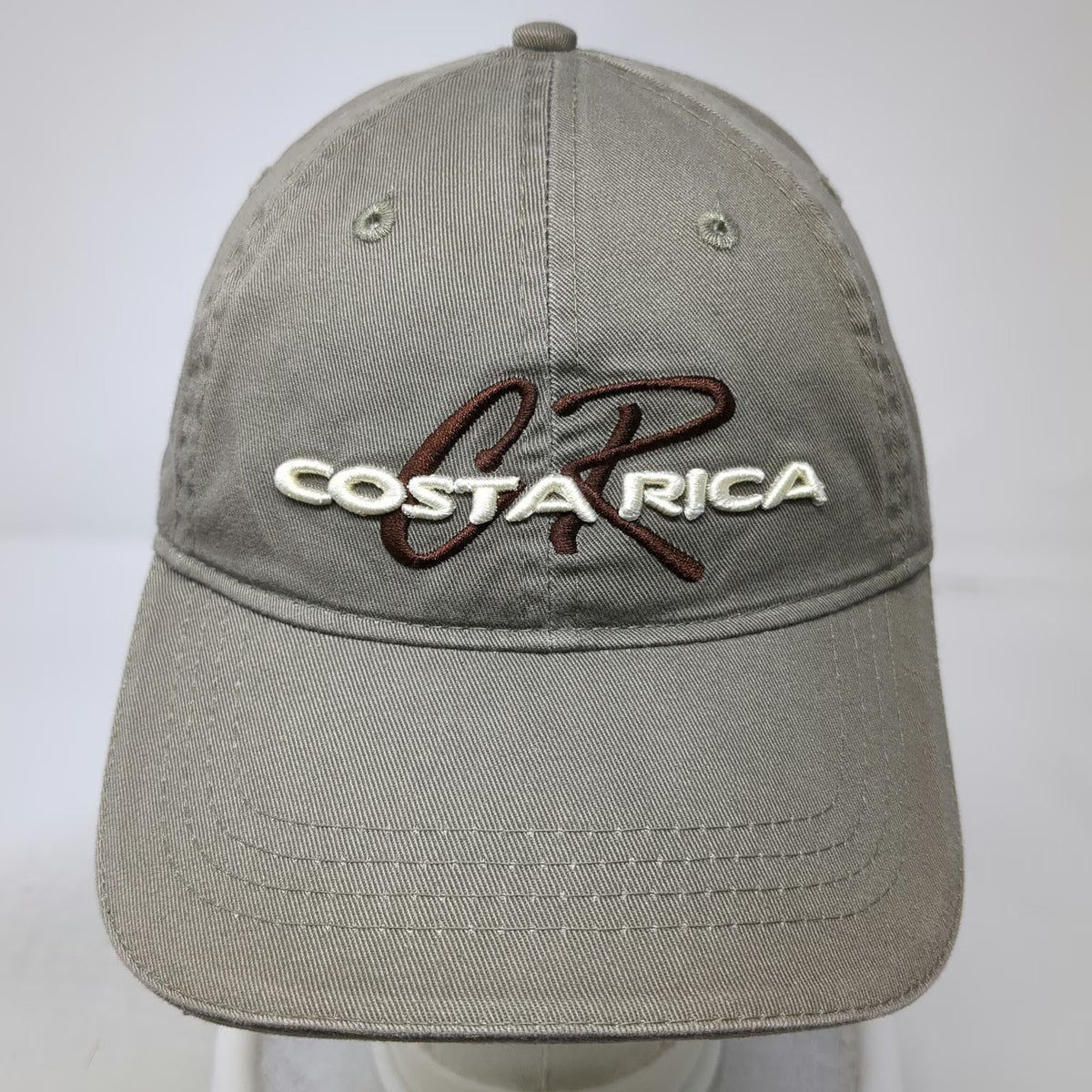 Branding Costa Rica Baseball Cap Brown One Size Pura Vida CR Embroidered hat