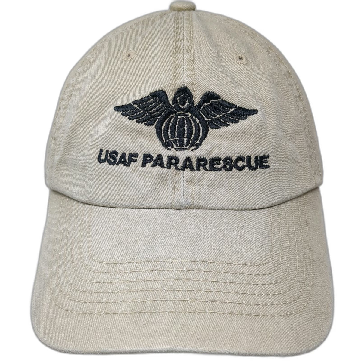 OTTO Baseball Cap Beige One Size Hat USAF Pararescue Military Strapback Cotton