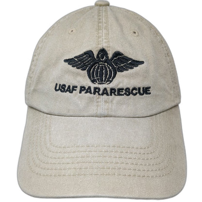 OTTO Baseball Cap Beige One Size Hat USAF Pararescue Military Strapback Cotton