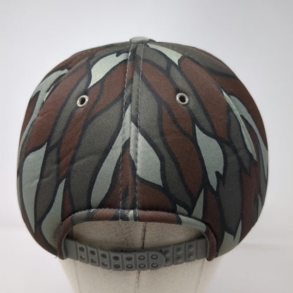 San Sun 5 Panel Green Camo Snapback Hat AT&T Call Before You Dig Rope Vintage