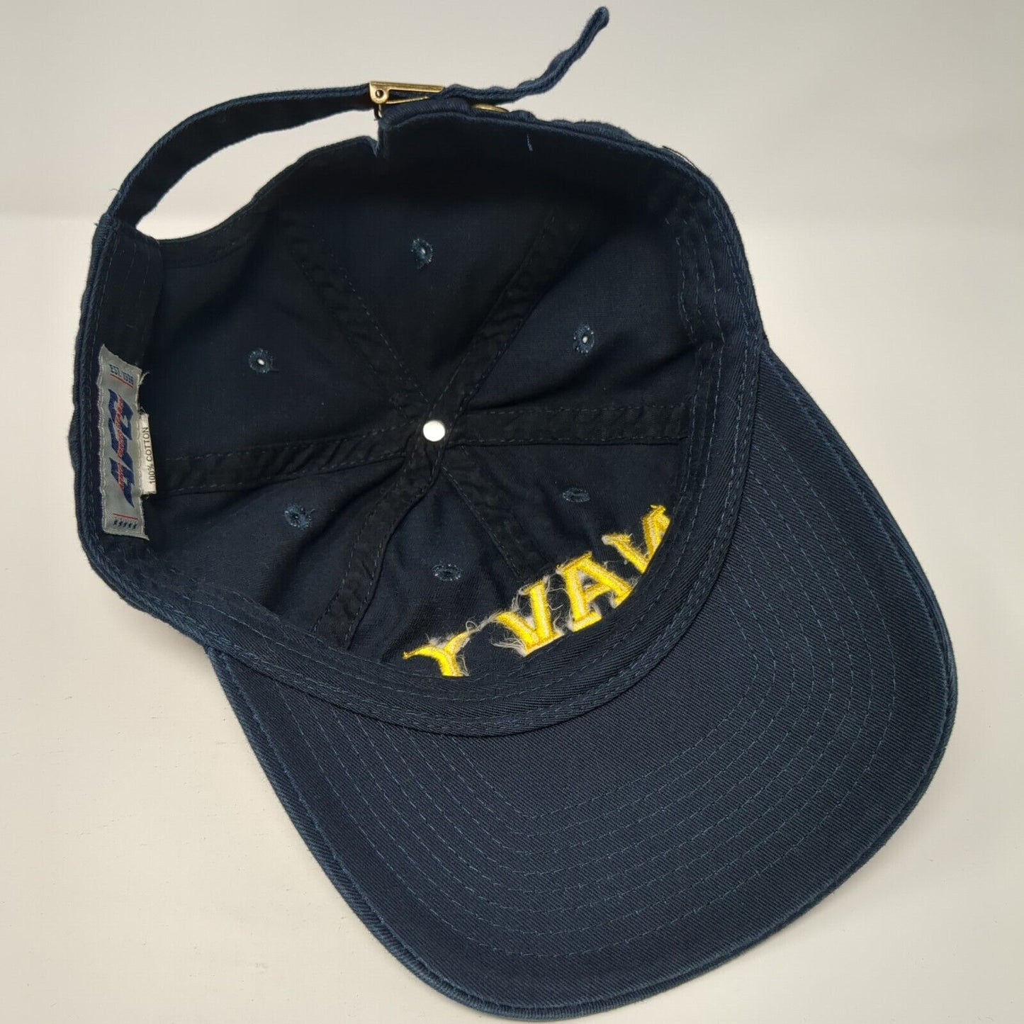 NAVY Slideback Hat Blue One Size Adjustable AFG Armed Forces Gear