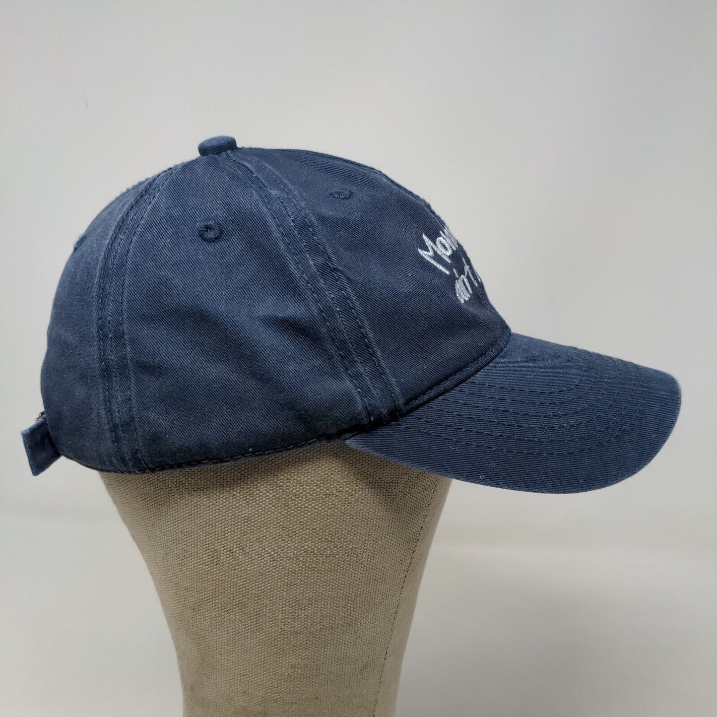 Altar'd State Women's Slideback Hat Blue Embroidered Mommin' Aint Easy Logo