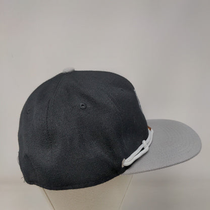 Heart Snapback Hat Black One Size Adjustable Embroidered Rope Lace 6 Panel Crown