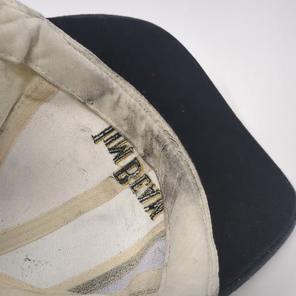 Jim Beam Strapback Hat Beige One Size Adjustable Colorblock Vent Holes