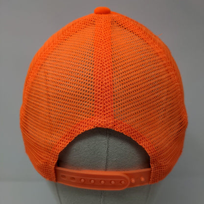George Snapback Mesh Back Trucker Hat Orange One Size Solid Blank