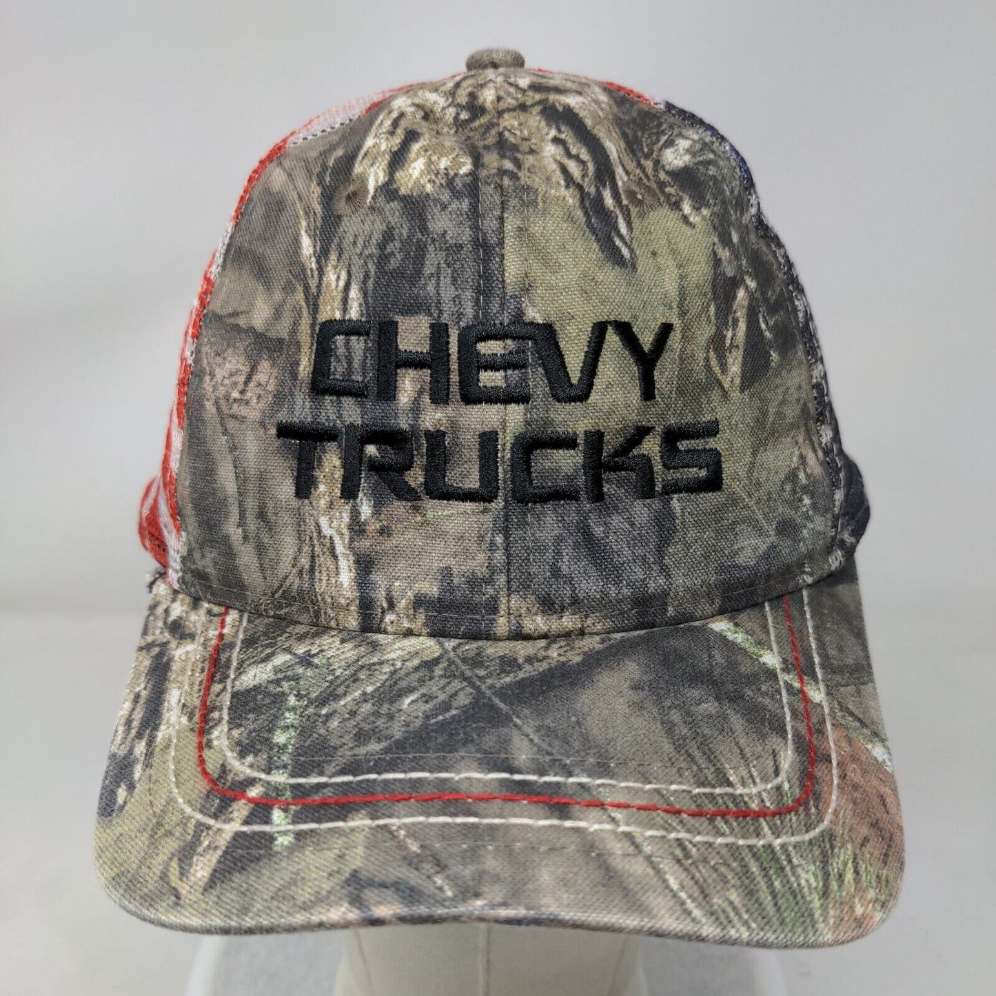 Chevy Trucks Snapback Trucker Hat Multicolor OSFM Patriotic Mesh Outdoor Cap