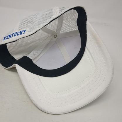 Nike Kentucky Wildcats NCAA Hat Cap White L Blue Mesh Back Dri-Fit Classic99