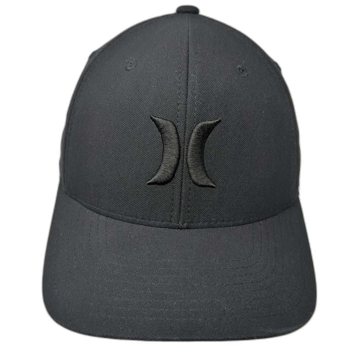 Hurley Baseball Cap Black M Flexfit X20-DRI Embroidered Performance Logo Hat