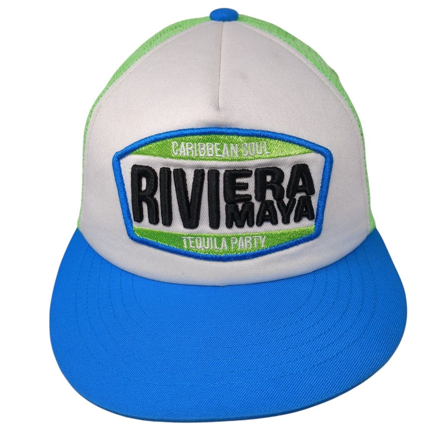 Riviera Maya Snapback Mesh Back Trucker Hat Multi One Size Adjustable