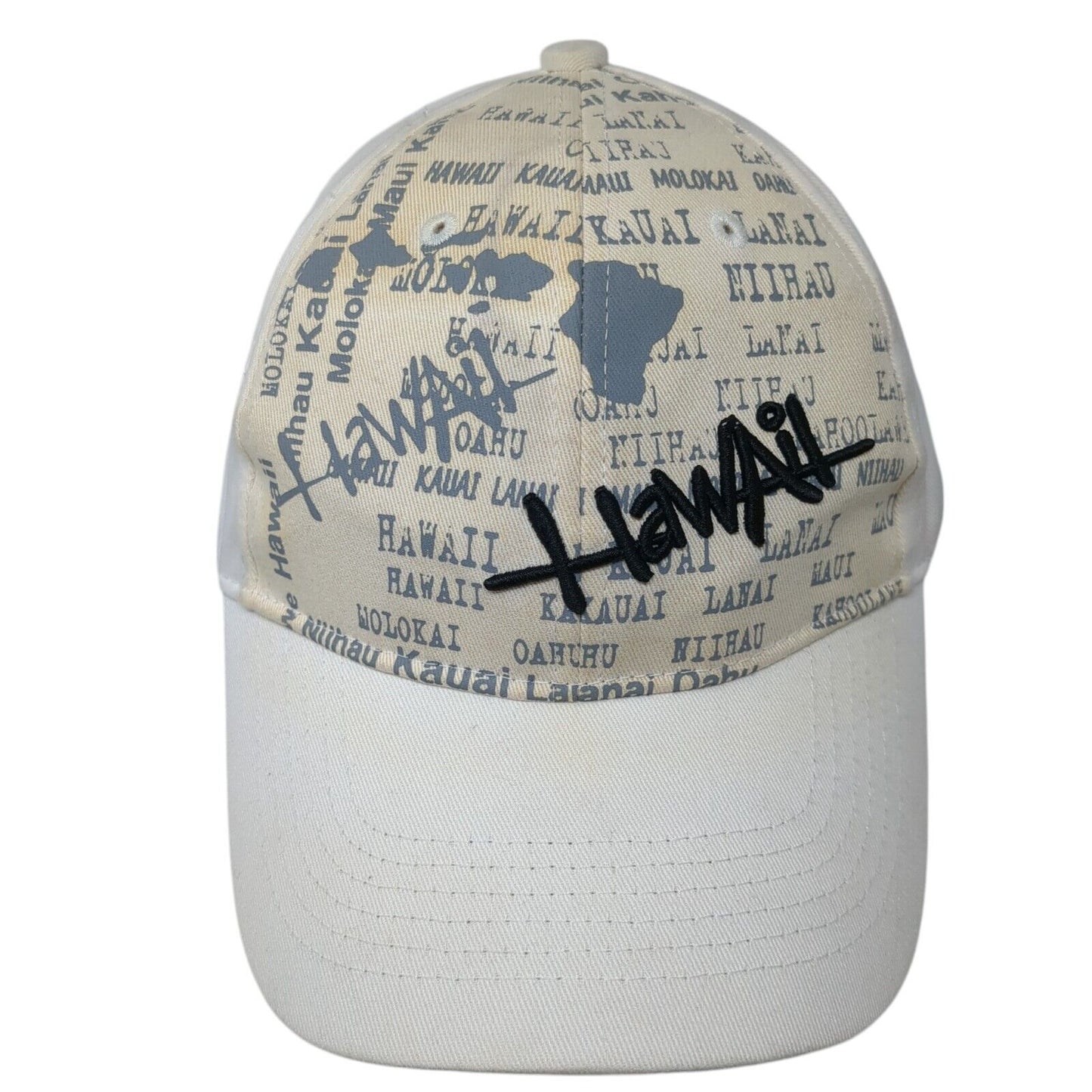 Hawaii Strapback Hat Multicolor OS Adjustable Embroidered Hawaiian Headwear