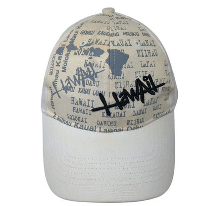Hawaii Strapback Hat Multicolor OS Adjustable Embroidered Hawaiian Headwear