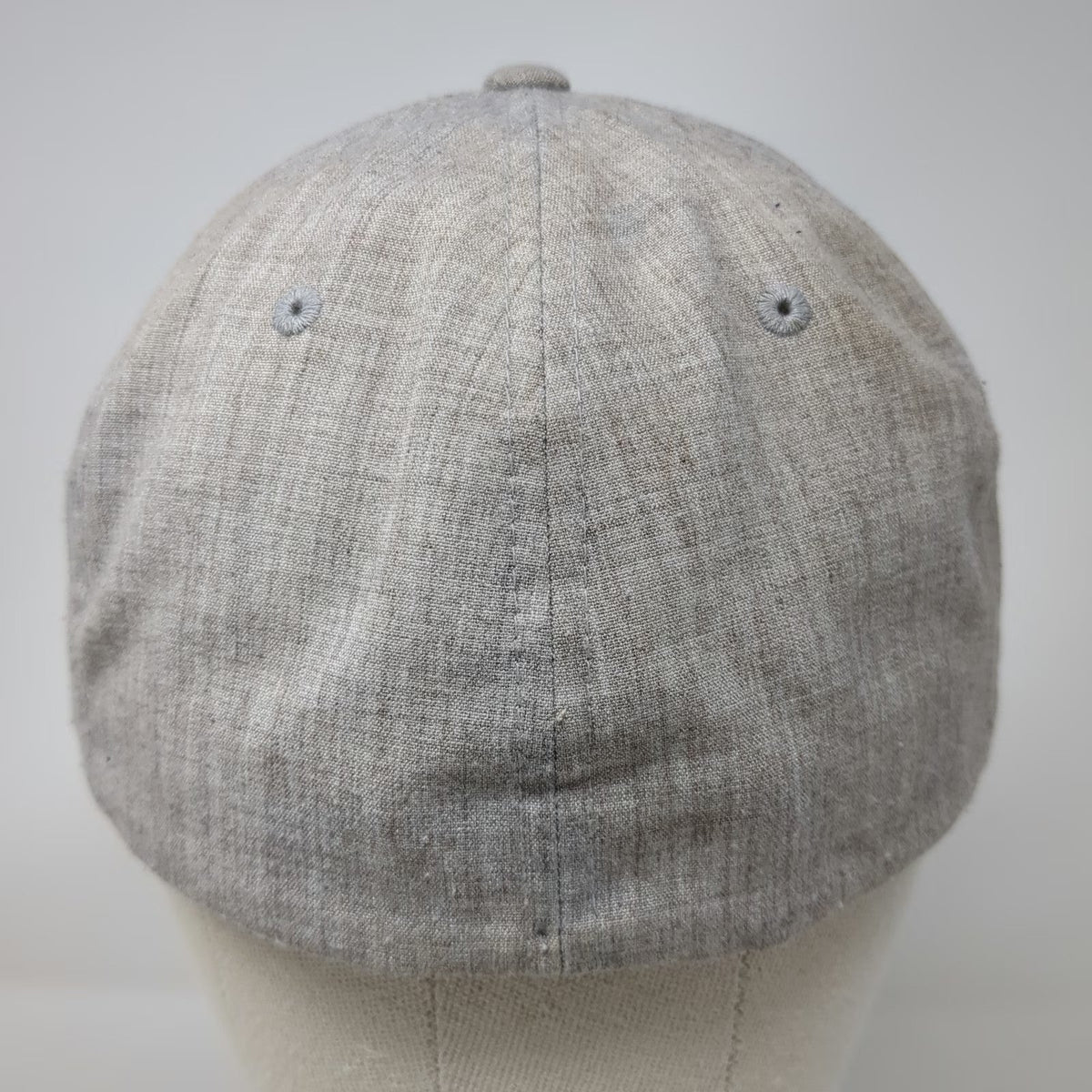 TravisMathew Baseball Cap Beige XL Flexfit Leather Patch Sun Graphic Curved Hat