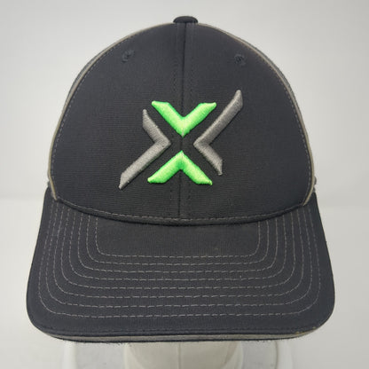 X Shockers Fitted Mesh Back Trucker Hat Black Small Stretch Richardson
