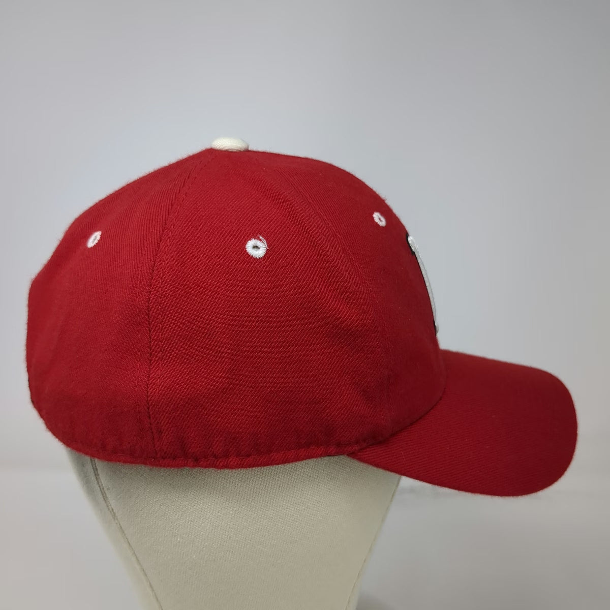Nebraska Cornhuskers NCAA Zephyr Cap Red 7 3/8 Fitted Gray Underbill Wool Hat