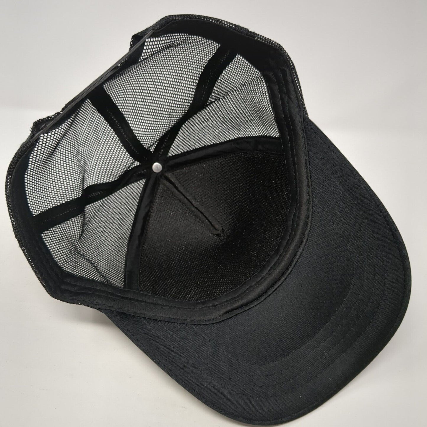 Norwegian Wood Snapback Trucker Hat Black One Size Adjustable Mesh Back 6 Panel