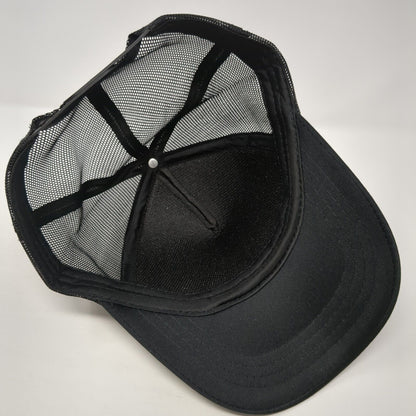 Norwegian Wood Snapback Trucker Hat Black One Size Adjustable Mesh Back 6 Panel