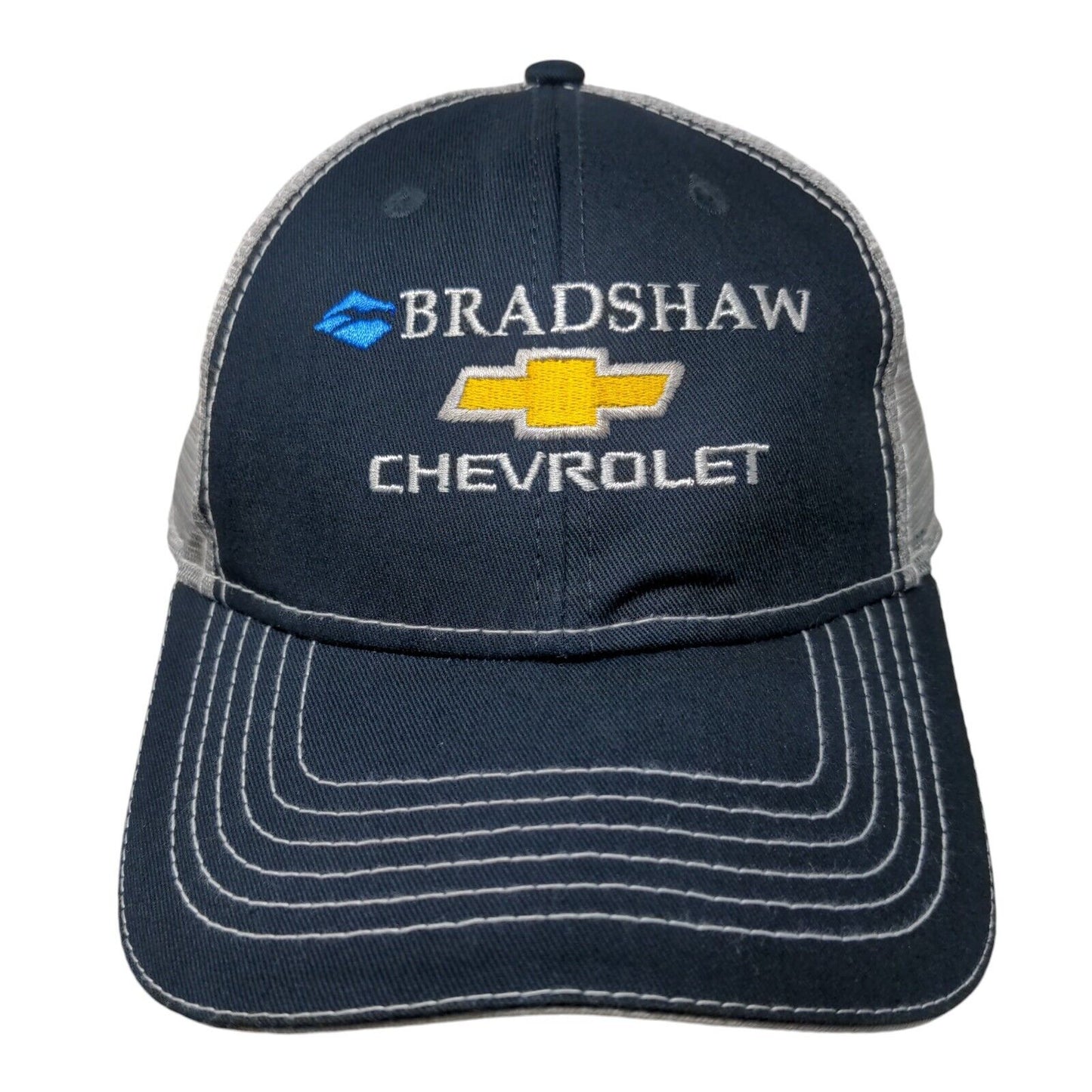 Bradshaw Chevrolet Snapback Mesh Back Trucker Hat Blue One Size