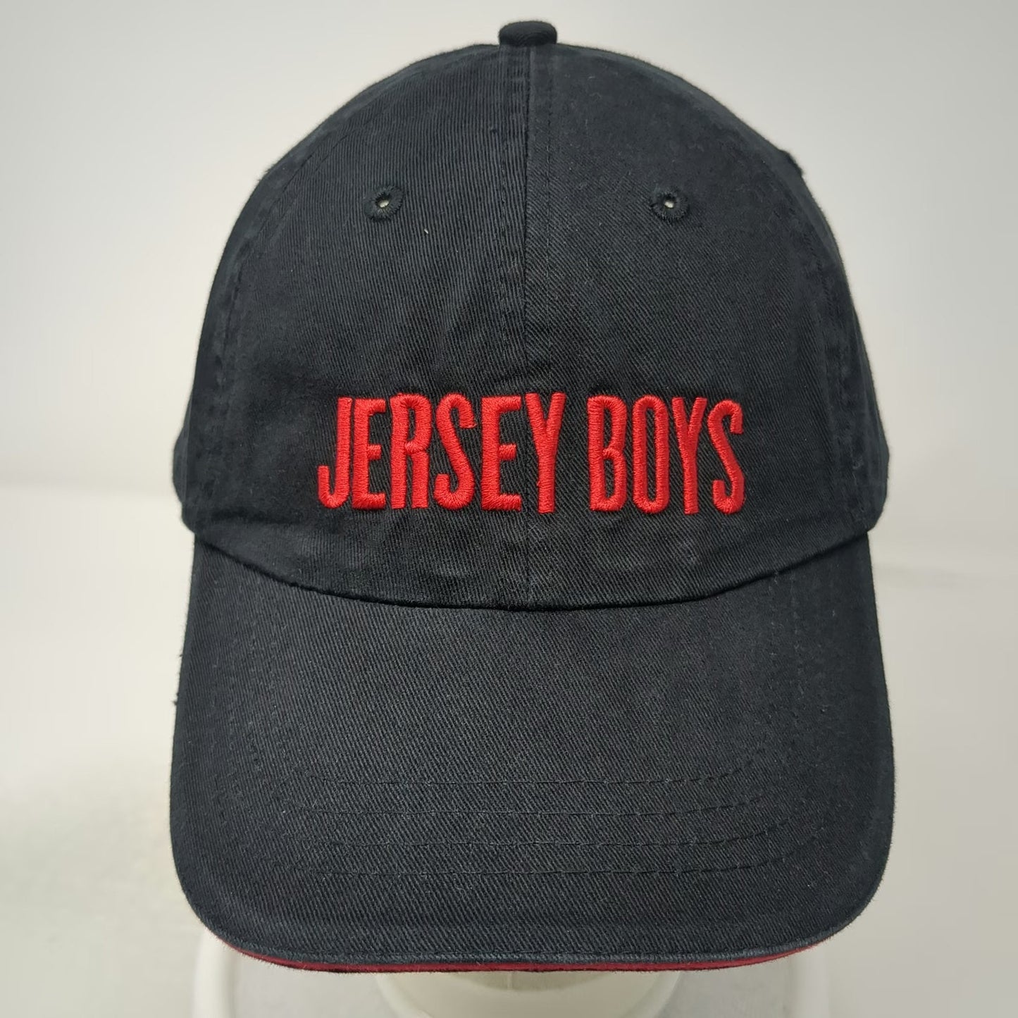 Jersey Boys Baseball Cap Black One Size Strapback Embroidered Broadway Musical