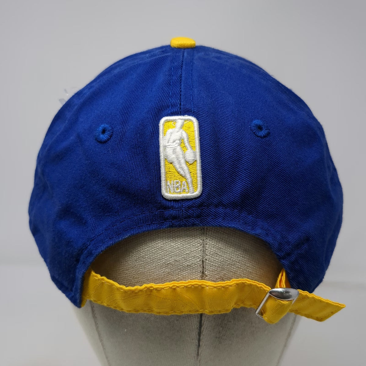 Golden State Warriors NBA New Era Cap Blue Yellow One Size 9TWENTY Logo Brim Hat