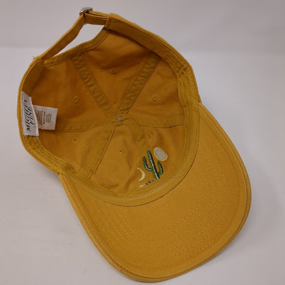 Cactus Moon Desert Slideback Hat Yellow One Size Mighty Fine 6 Panel