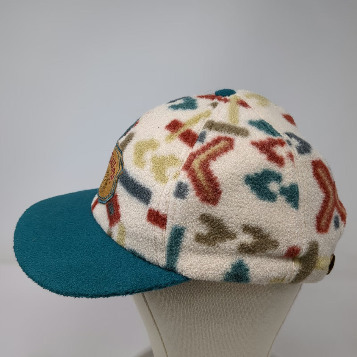 Merkley Headgear Baseball Cap White One Size Fleece Southwestern Sun Valley Hat