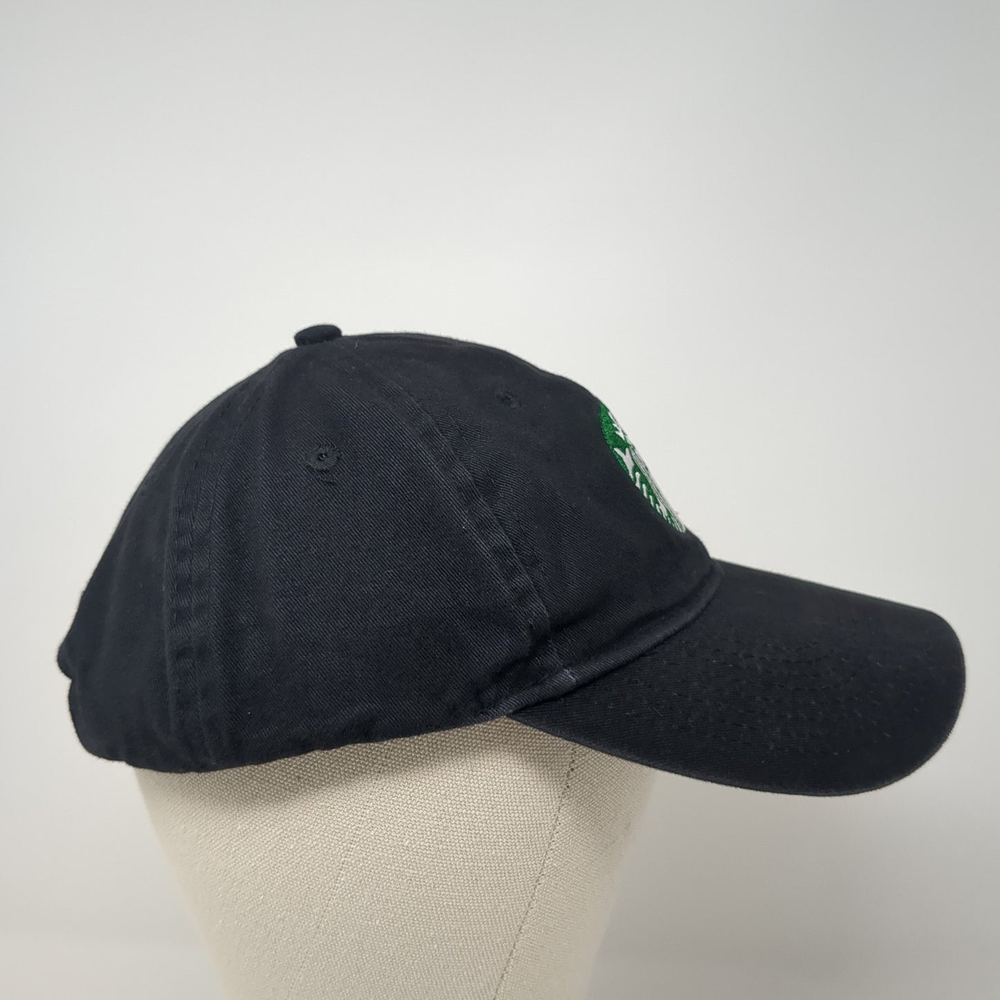 Starbucks Slideback Hat Black One Size Adjustable Embroidered Uniform