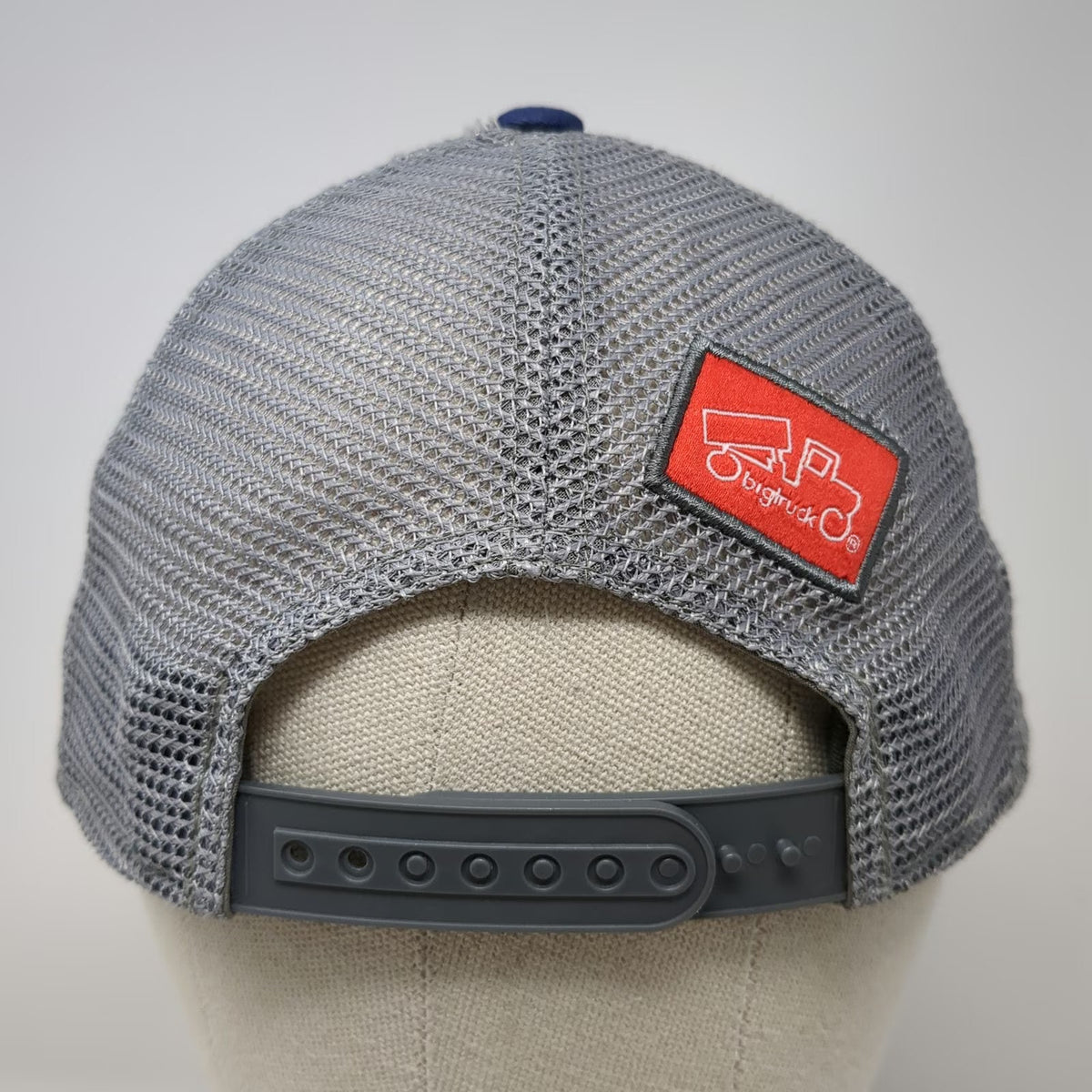 Bigtruck Trucker Hat Blue One Size Mesh Back Graphic Lining Logo Patch Snapback