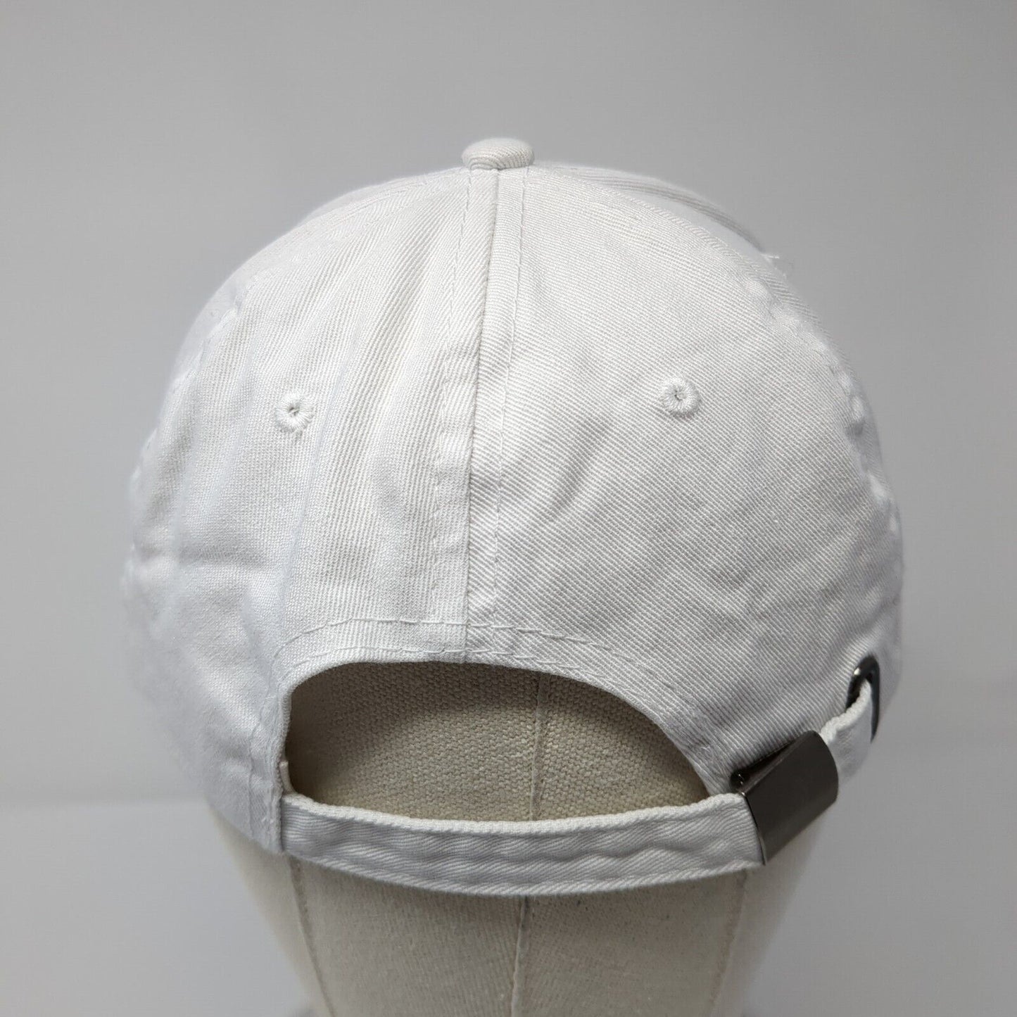 Jim Beam Vanilla Slideback Hat White One Size Adjustable Embroidered 6 Panel