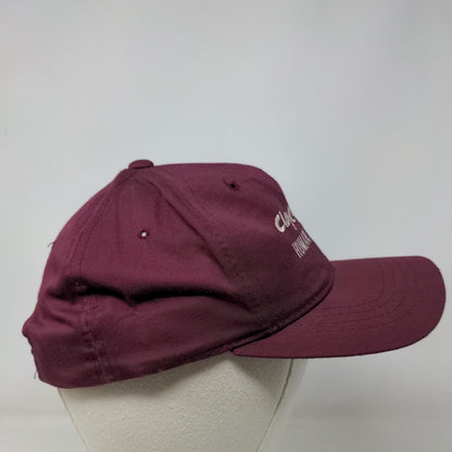 Clay County Humane Society Boy's Snapback Hat Red Burgundy Boys Fits All