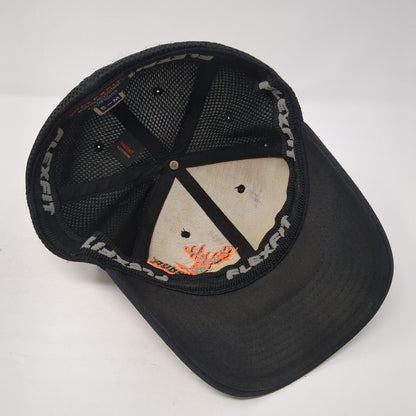 Bucked Up Fitted Baseball Cap Black S/M Lightweight Embroidered Flexfit Yupoong