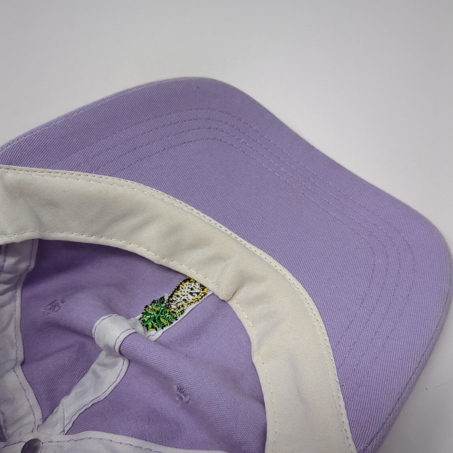 Pineapple Slideback Hat Purple One Size Adjustable Embroidered Cotton-On