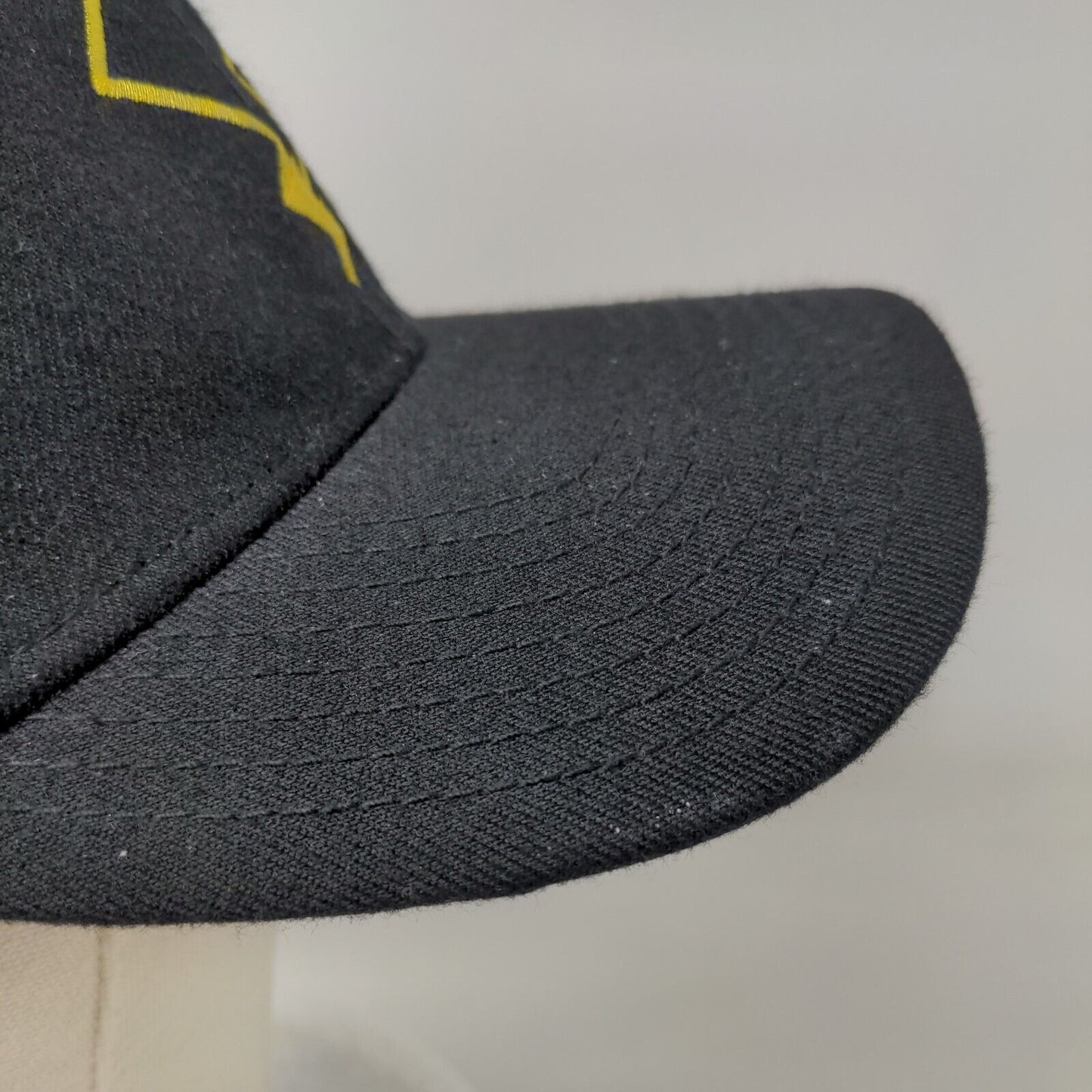 Pokemon Pikachu Bolt Snapback Hat Black OSFM Adjustable Embroidered 6 Panel