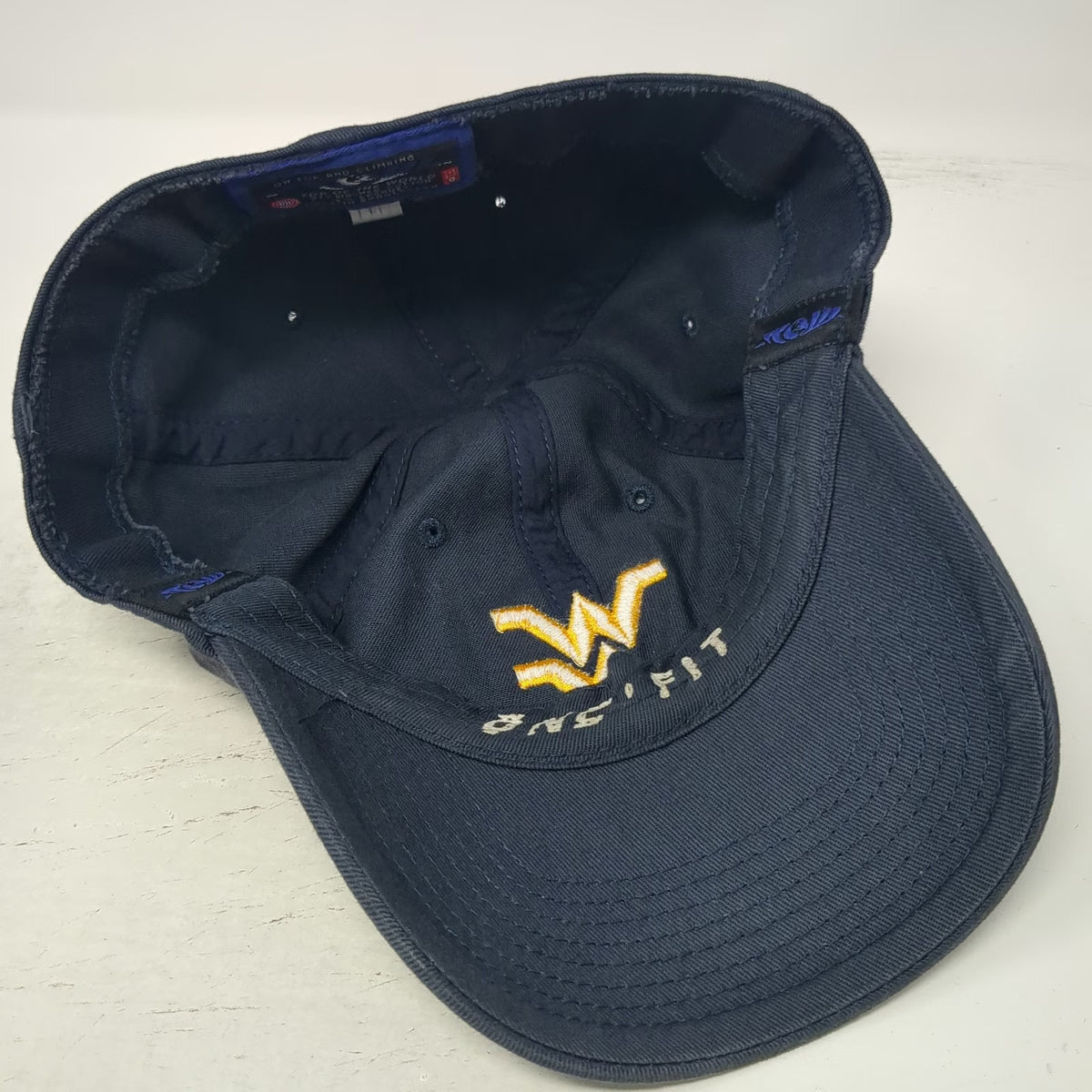 West Virginia Mountaineers NCAA Top of the World Blue One Size Hat Stretch Fit