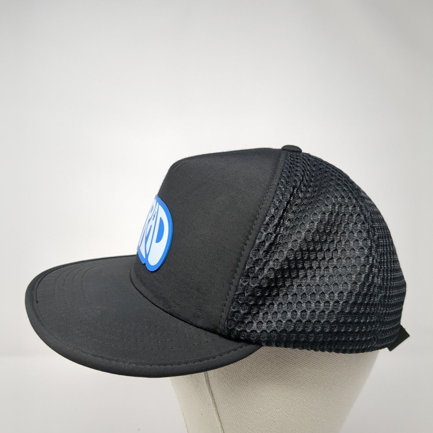 RAD Strapback Mesh Back Hat Black One Size Adjustable Solid Outdoor