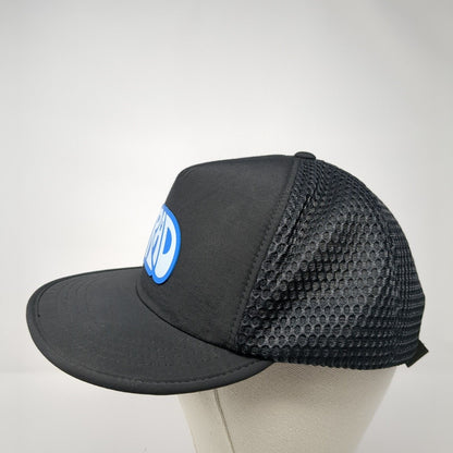 RAD Strapback Mesh Back Hat Black One Size Adjustable Solid Outdoor
