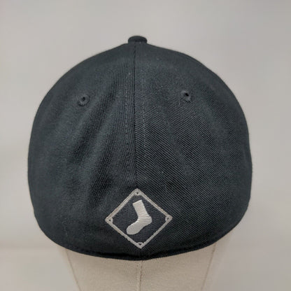 Fanatics Chicago White Sox Fitted Hat Black Size 7 1/8 Embroidered Logo MLB