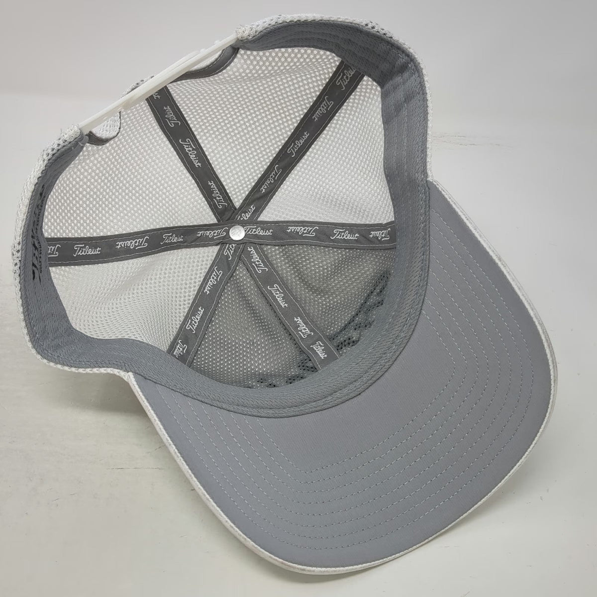 Titleist Trucker Hat White One Size Mesh Back Coto De Caza Golf Snapback Cap