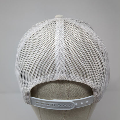 Sunset Waves Patch Snapback Trucker Hat White One Size Mesh Back Columbia