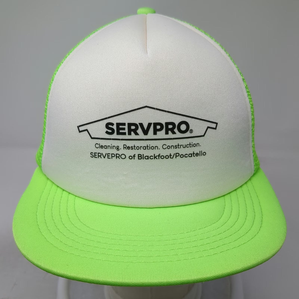 Hit Wear Servpro Trucker Hat Green One Size Mesh Snapback Cleaning Restoration