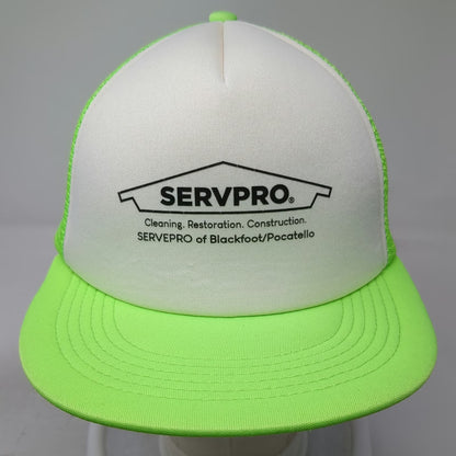 Hit Wear Servpro Trucker Hat Green One Size Mesh Snapback Cleaning Restoration