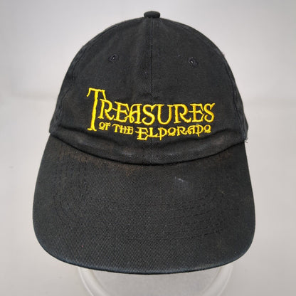 Treasures of The El Dorado Strapback Hat Black OSFA Adjustable Embroidered