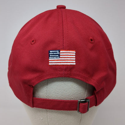 Ben Hogan Freeman Slideback Hat Red One Size Adjustable Embroidered Patriotic