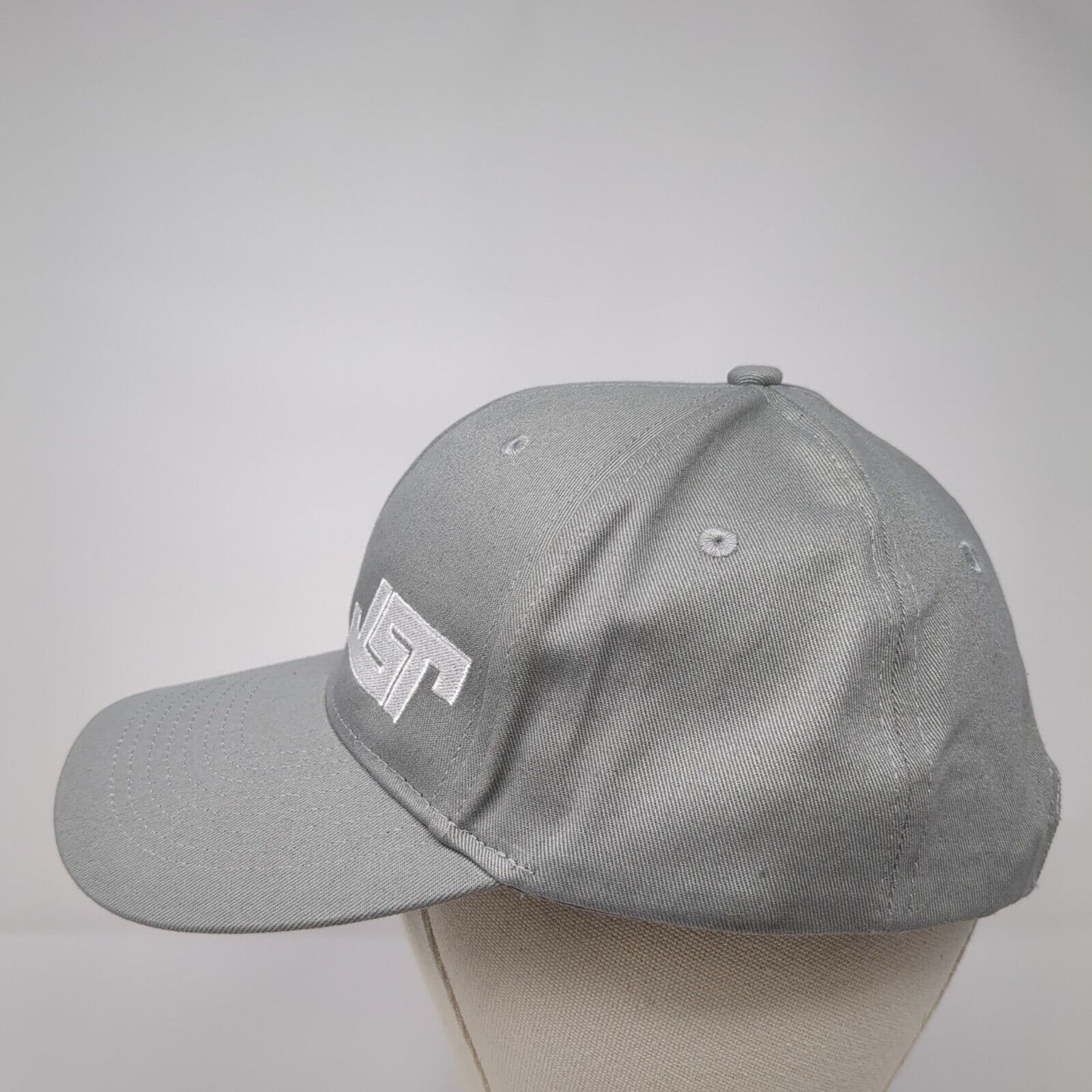 JST Snapback Hat Gray One Size Adjustable Embroidered 6 Panel Port Authority