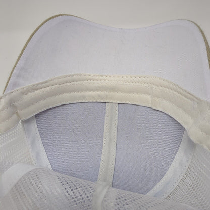 Wild Things Taxidermy Strapback Trucker Hat Tan One Size Mesh Back