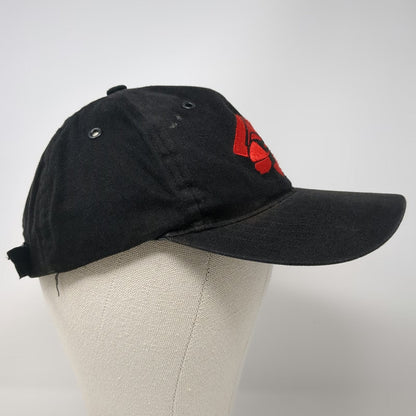 Marlboro Unlimited Baseball Cap Black One Size Hat Cotton Slideback Embroidered